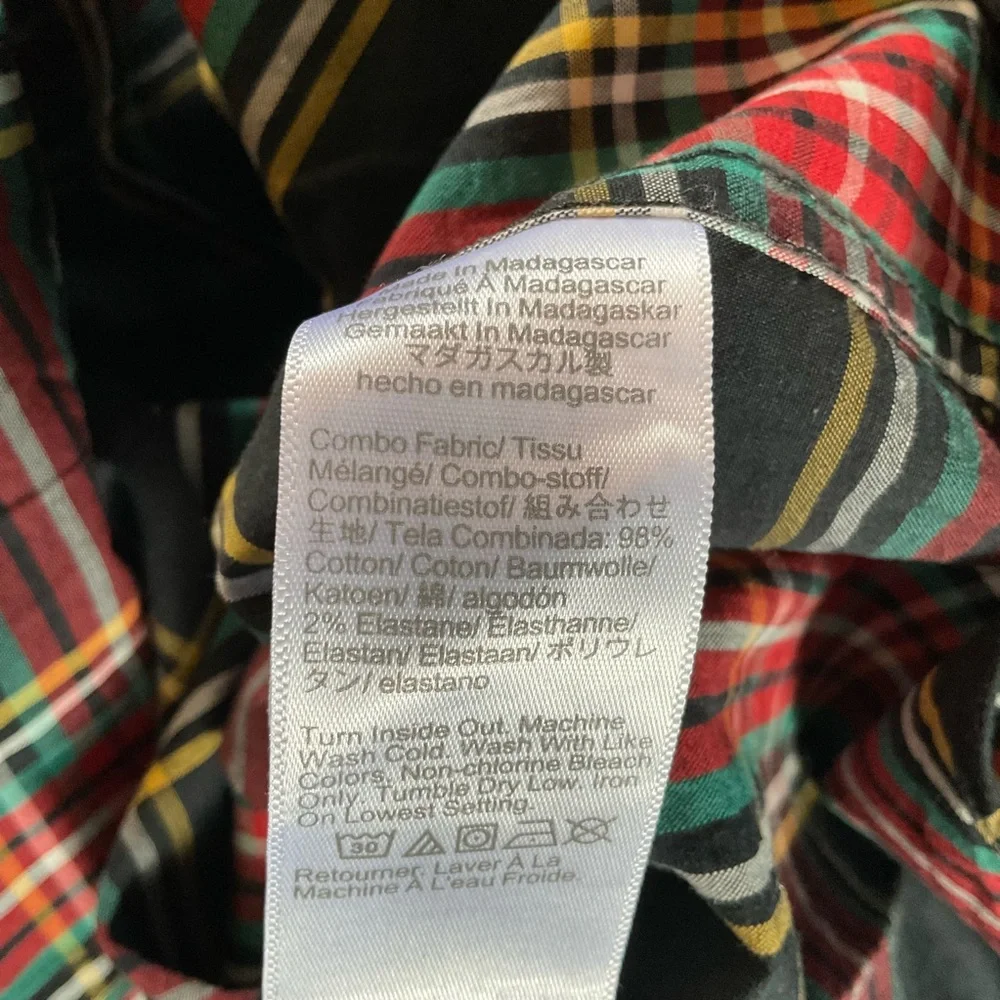 NEW J.Crew Holiday Stewart tartan flex casual shirt Button Up Men’s Size S NWOT